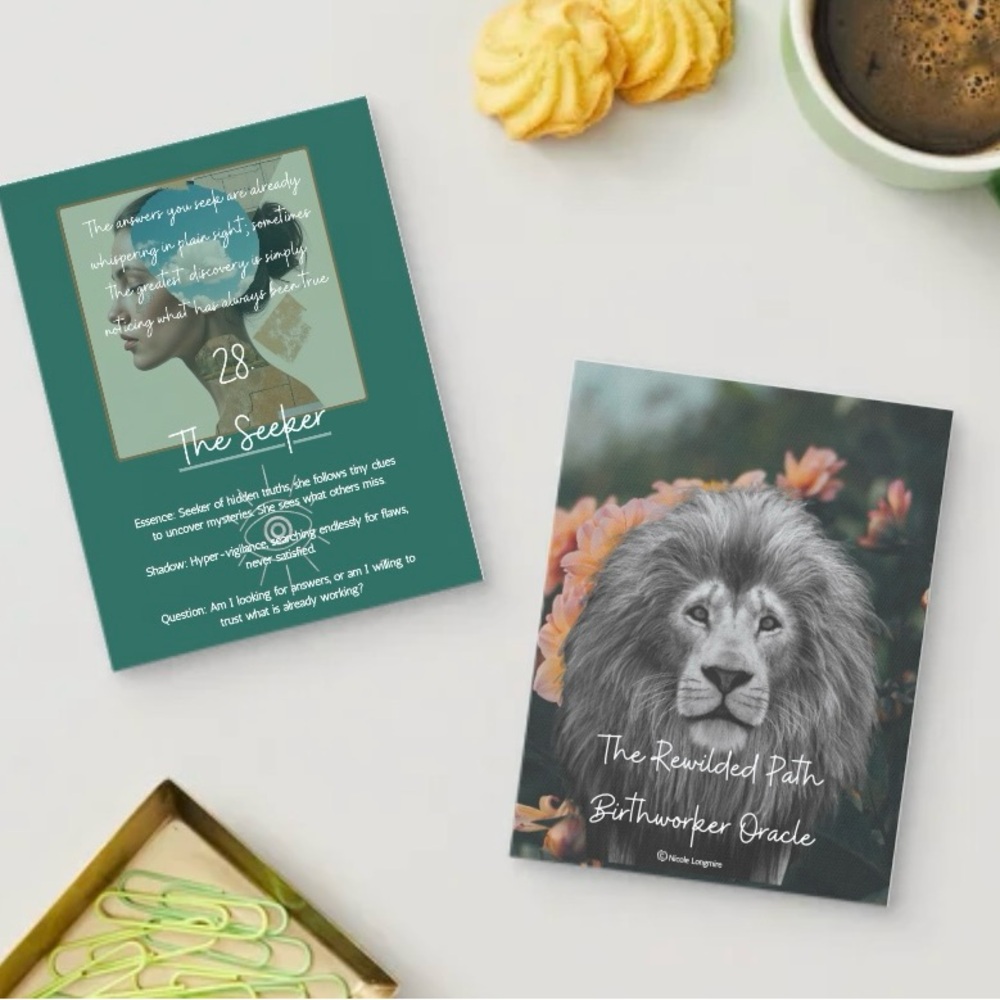 The Rewilded Path Birthworker Oracle Cards